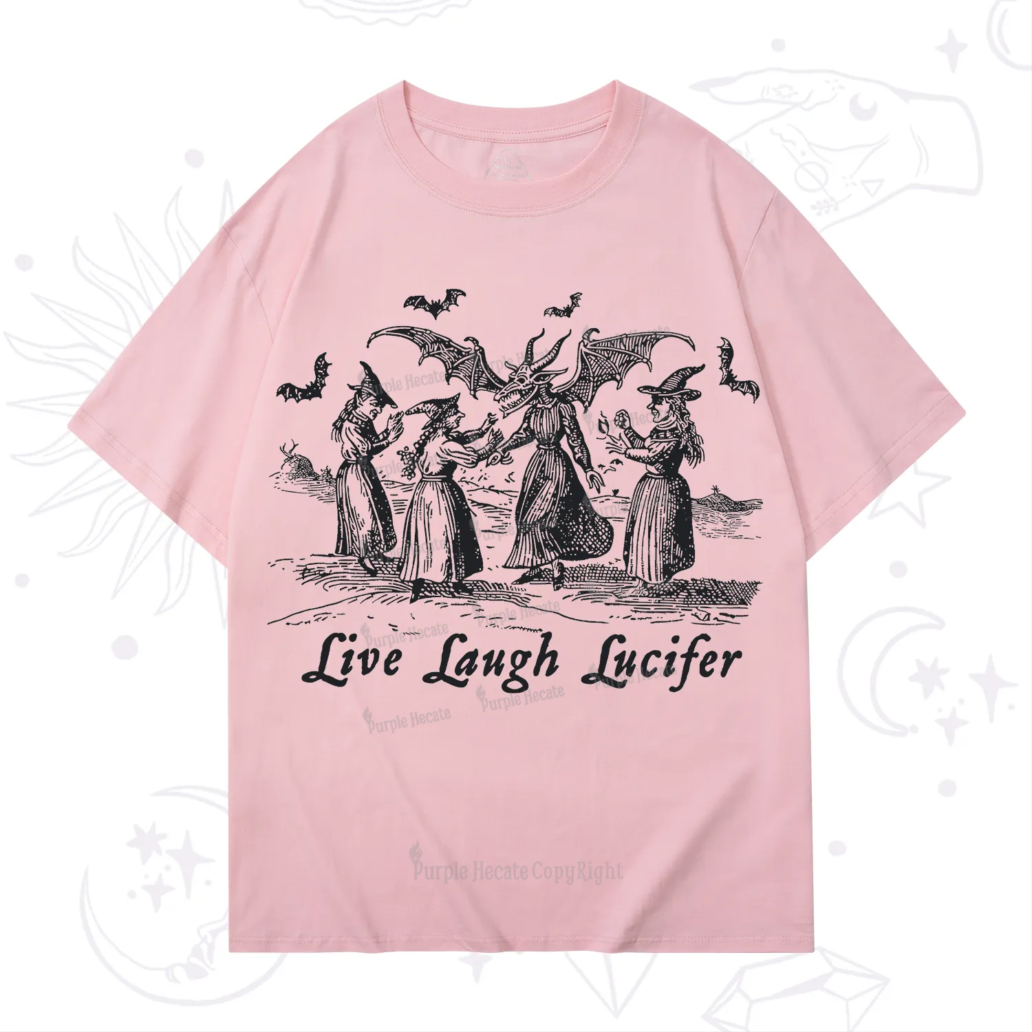 Purplehecate Live Laugh Lucifer Occult T-Shirt