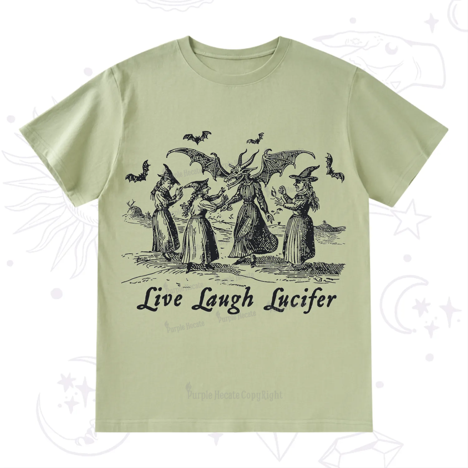 Purplehecate Live Laugh Lucifer Occult T-Shirt