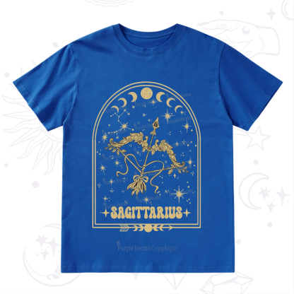 Purplehecate Zodiac Sagittarius Under the Stars T-Shirt
