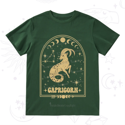 Purplehecate Zodiac Capricorn Under the Stars T-Shirt