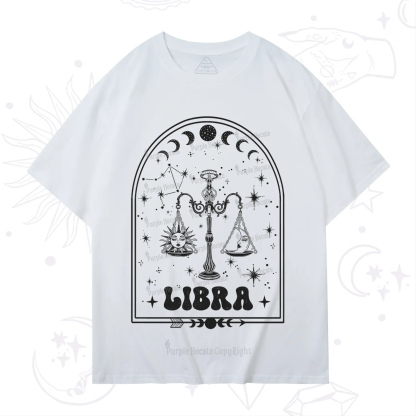 Purplehecate Zodiac Libra Under the Stars T-Shirt