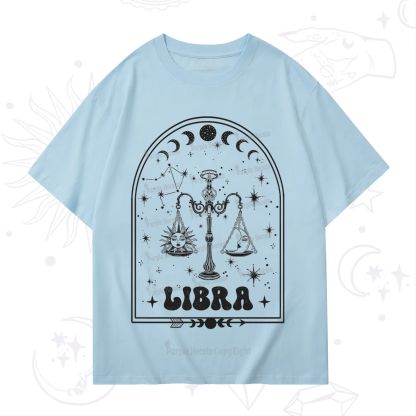 Purplehecate Zodiac Libra Under the Stars T-Shirt