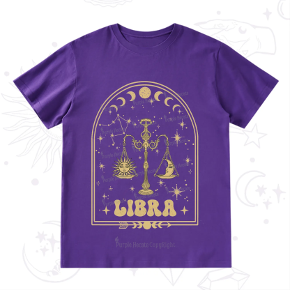 Purplehecate Zodiac Libra Under the Stars T-Shirt