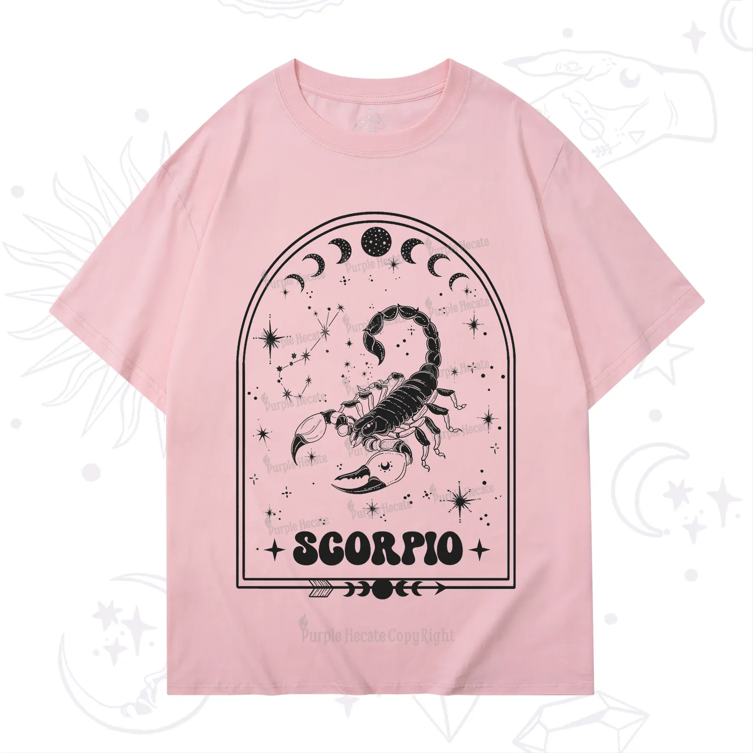 Purplehecate Zodiac Scorpio Under the Stars T-Shirt