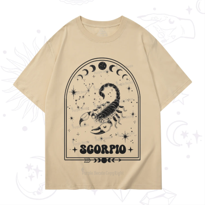 Purplehecate Zodiac Scorpio Under the Stars T-Shirt