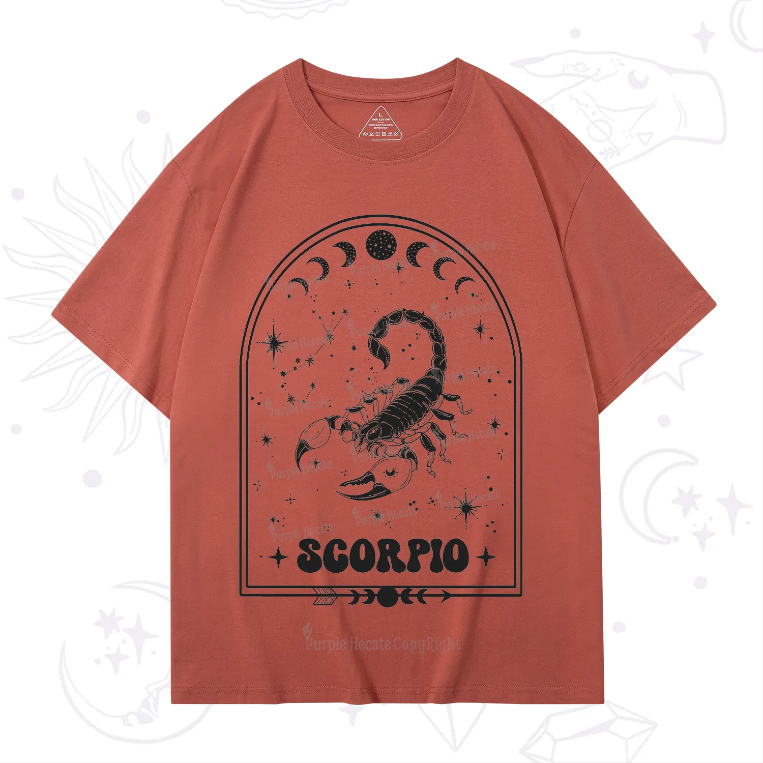 Purplehecate Zodiac Scorpio Under the Stars T-Shirt