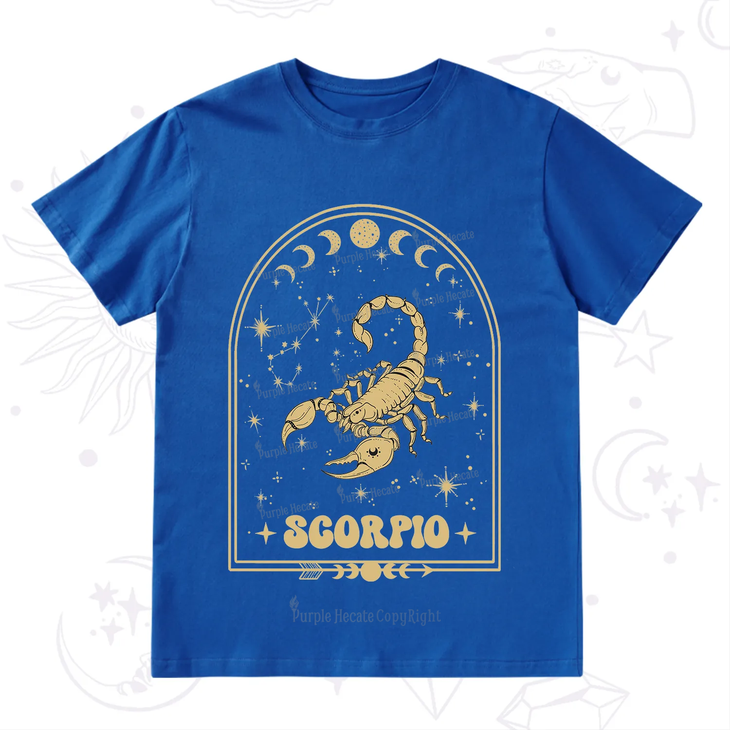Purplehecate Zodiac Scorpio Under the Stars T-Shirt