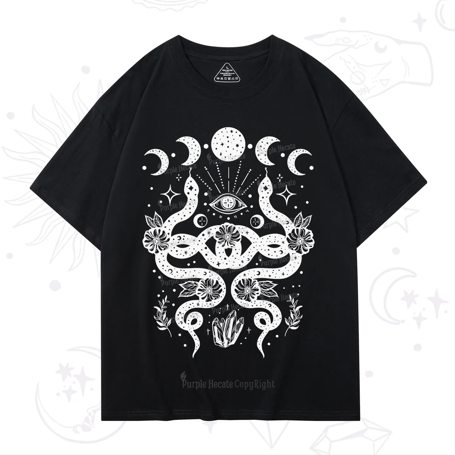 Purplehecate Lunar Serpent Alchemy T-Shirt