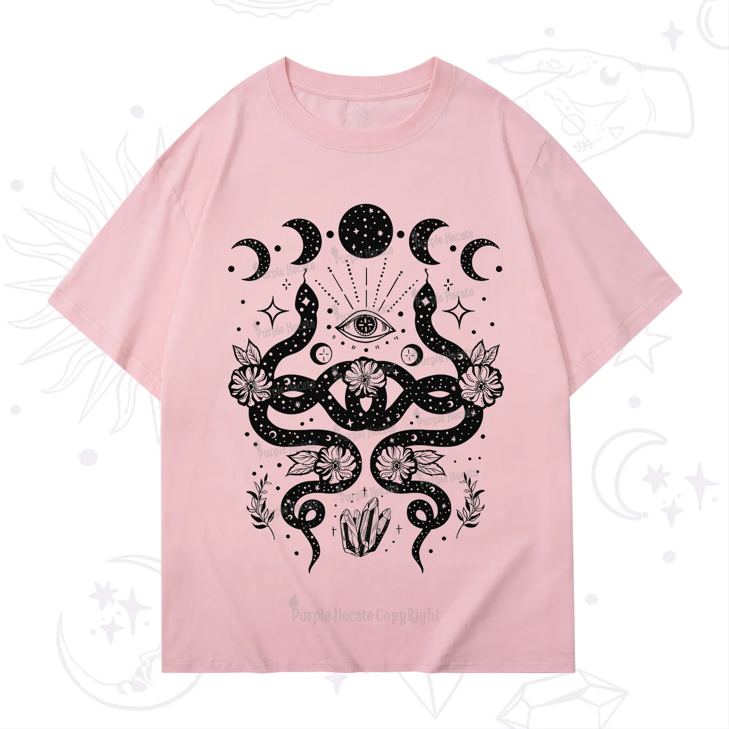 Purplehecate Lunar Serpent Alchemy T-Shirt