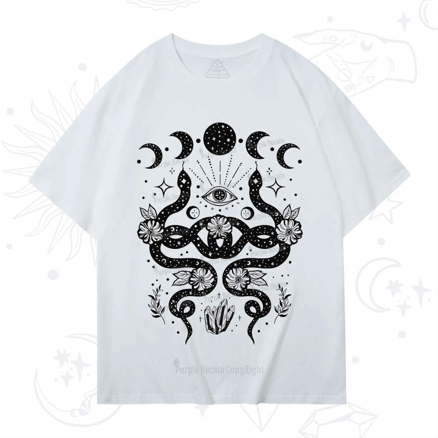 Purplehecate Lunar Serpent Alchemy T-Shirt