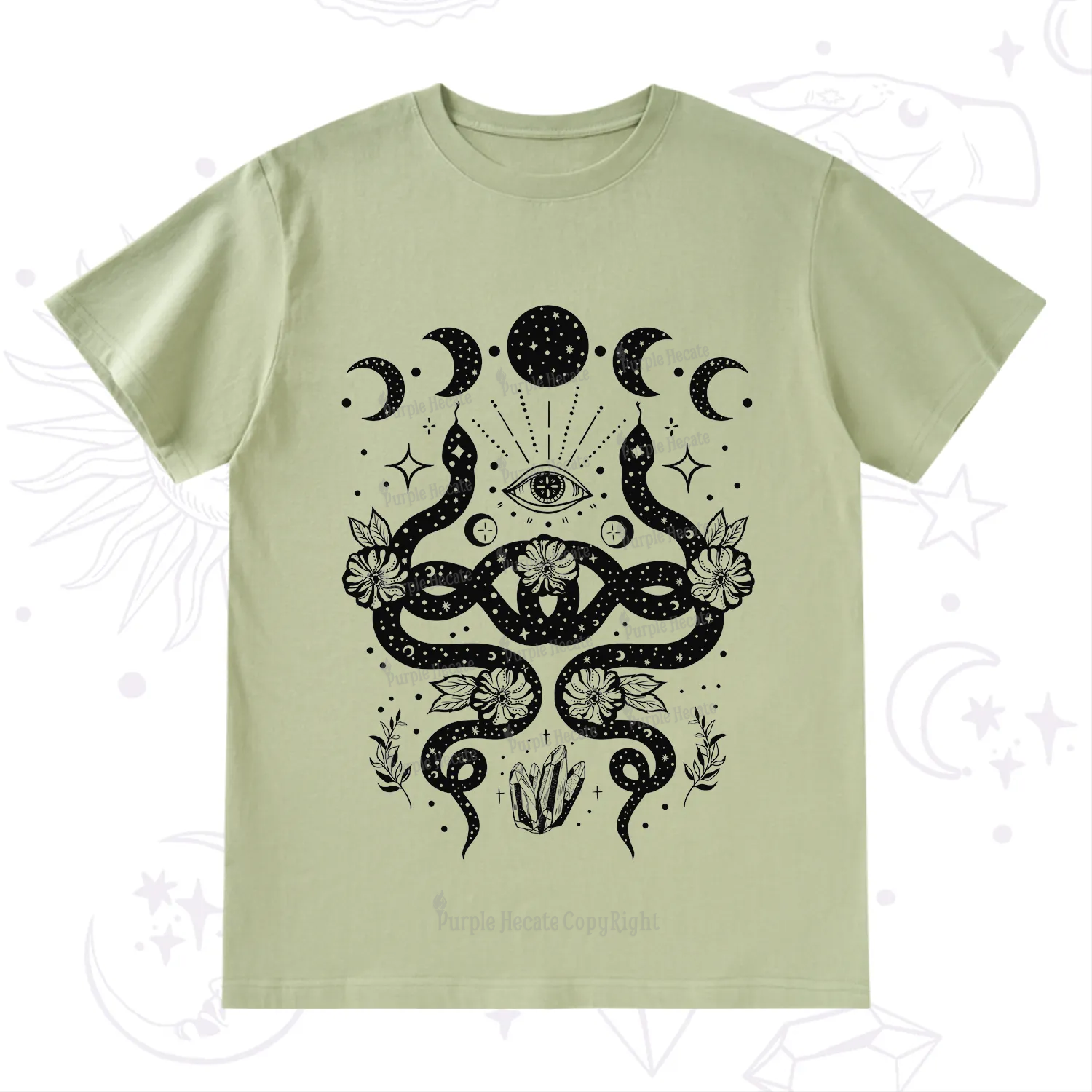 Purplehecate Lunar Serpent Alchemy T-Shirt