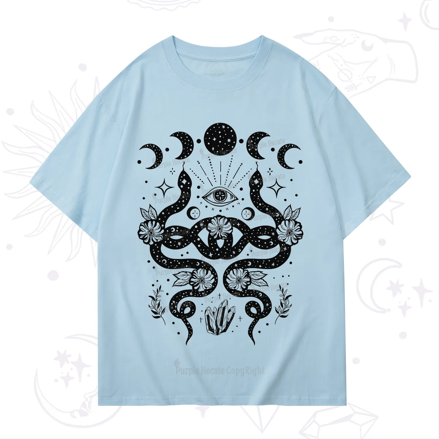 Purplehecate Lunar Serpent Alchemy T-Shirt