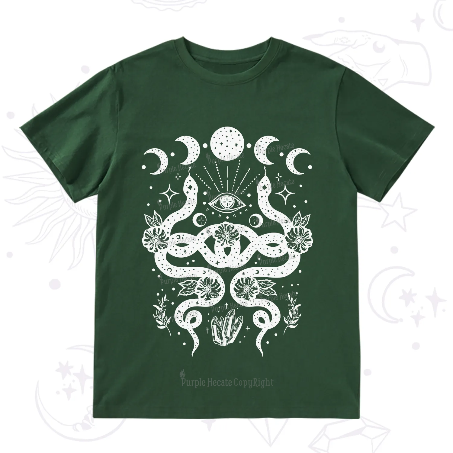 Purplehecate Lunar Serpent Alchemy T-Shirt