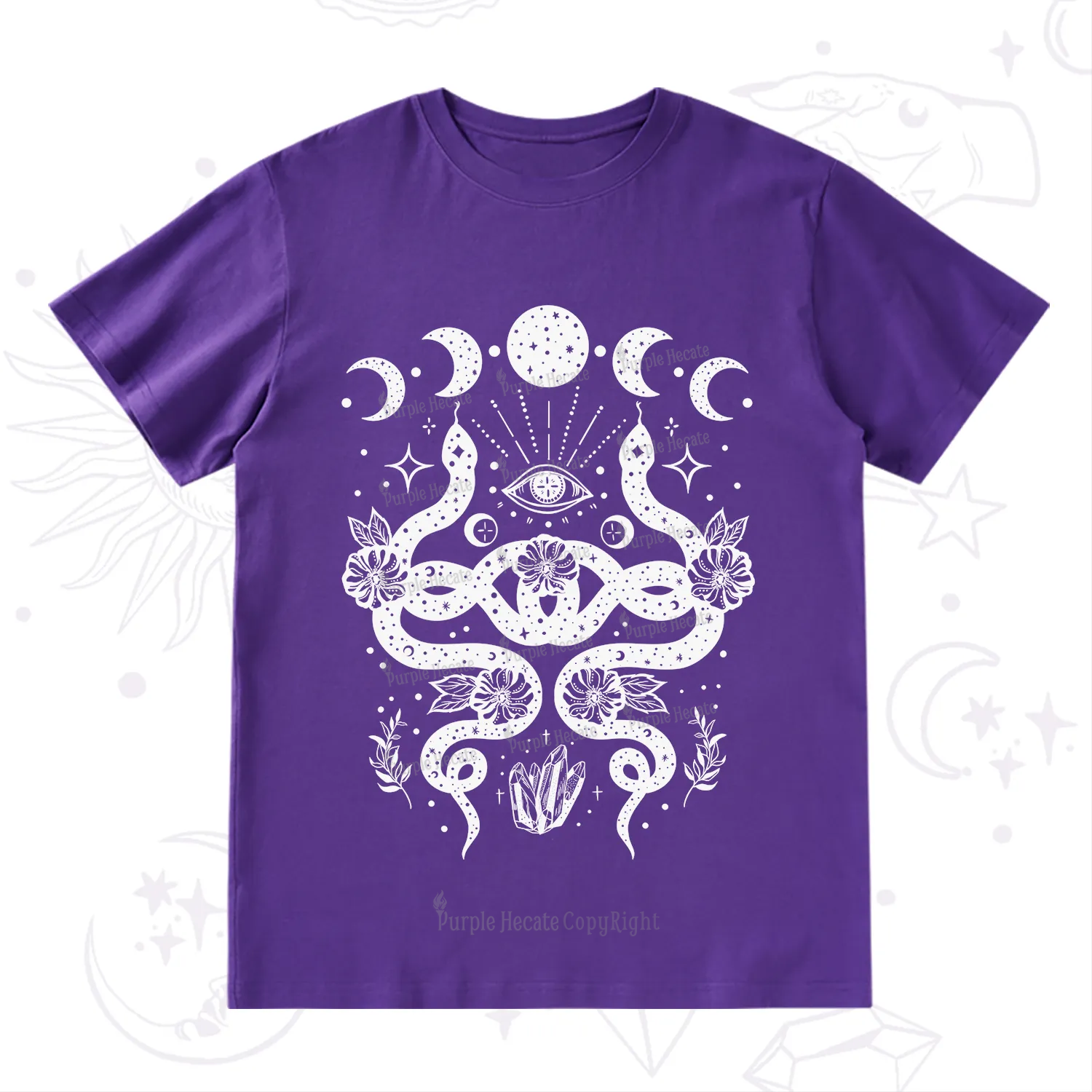 Purplehecate Lunar Serpent Alchemy T-Shirt
