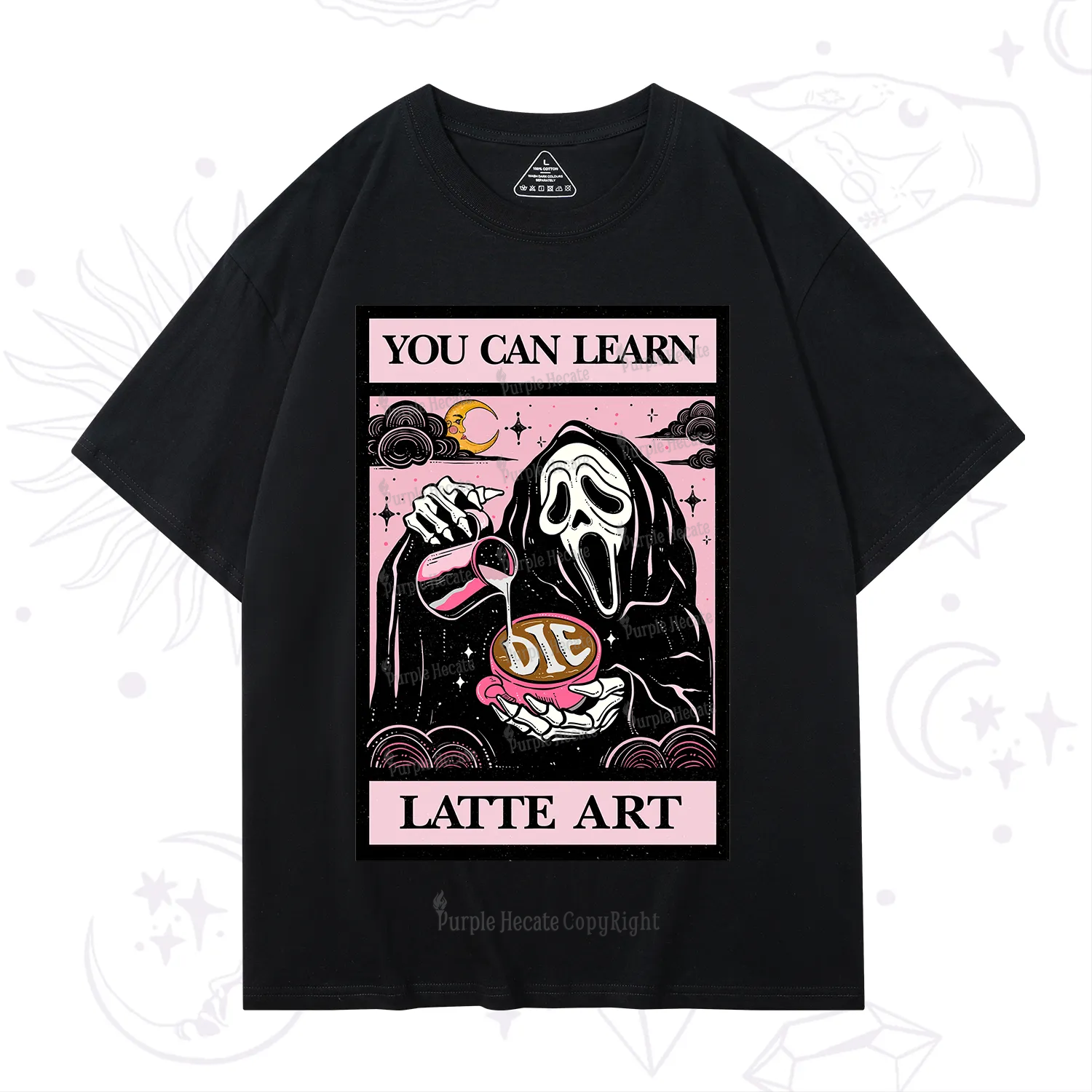 Purplehecate The You Can Learn Latte Art Oracle Card T-Shirt