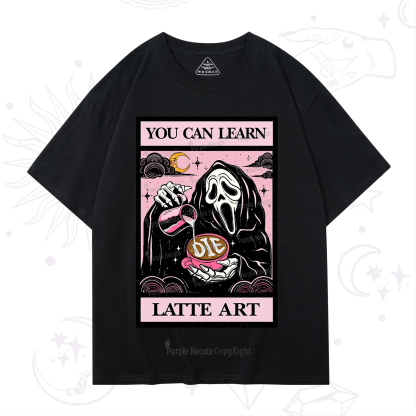 Purplehecate The You Can Learn Latte Art Oracle Card T-Shirt