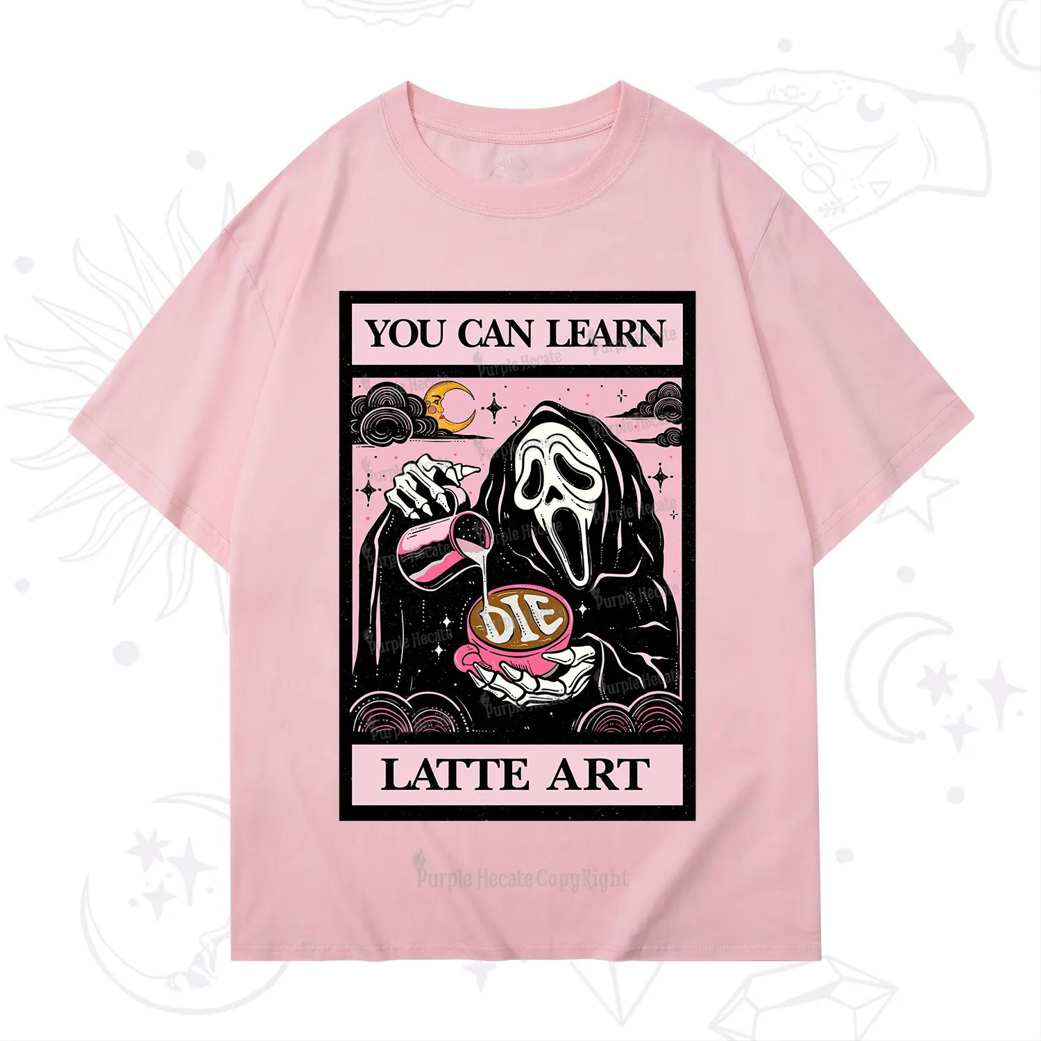 Purplehecate The You Can Learn Latte Art Oracle Card T-Shirt