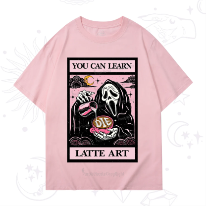 Purplehecate The You Can Learn Latte Art Oracle Card T-Shirt