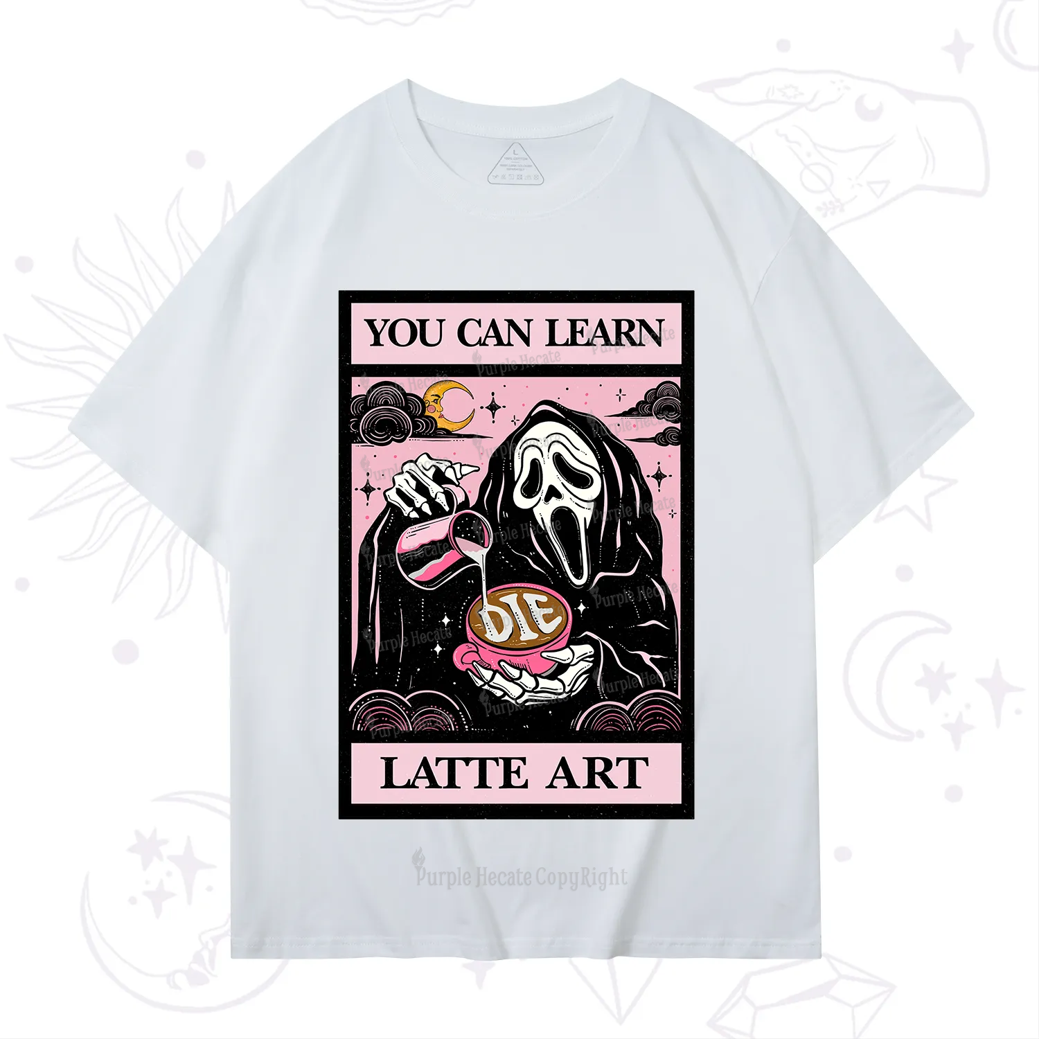 Purplehecate The You Can Learn Latte Art Oracle Card T-Shirt