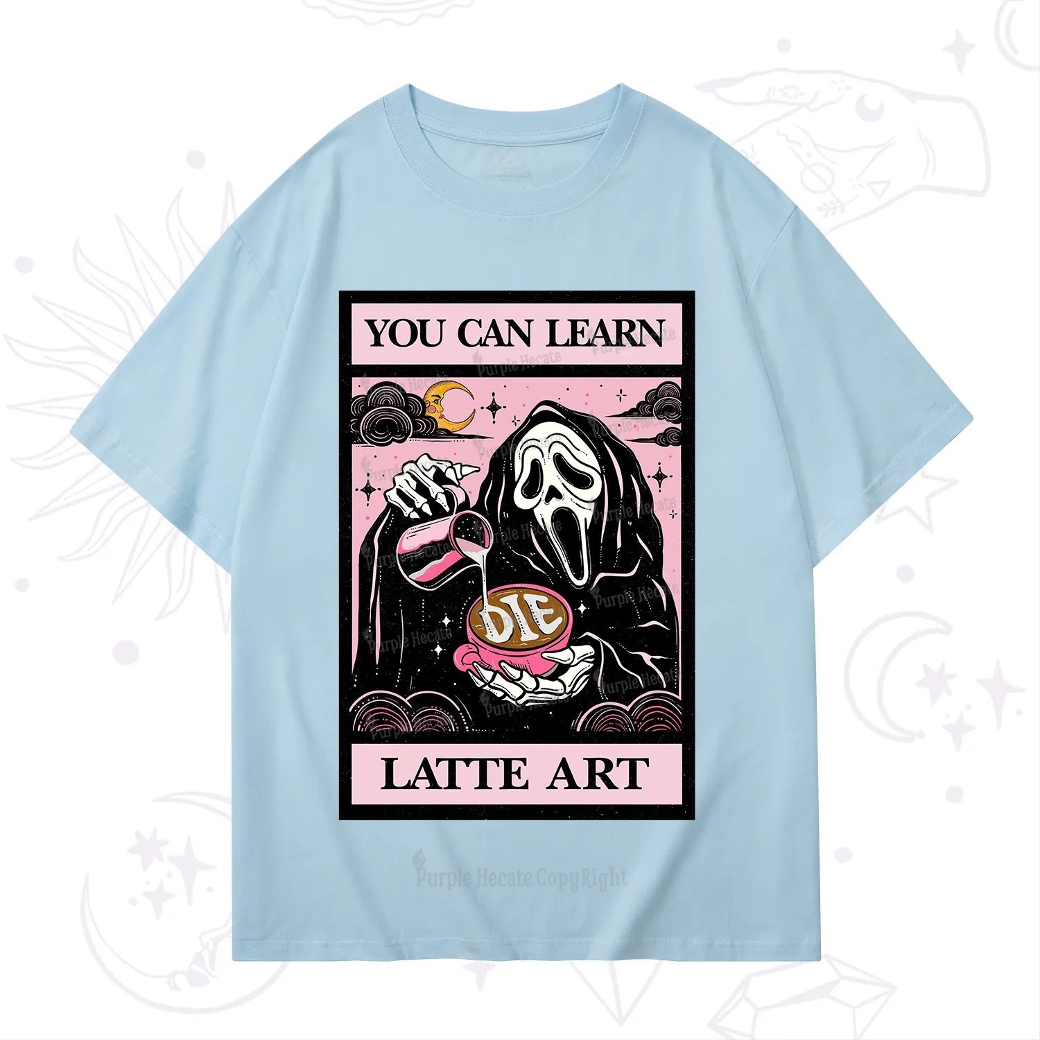 Purplehecate The You Can Learn Latte Art Oracle Card T-Shirt