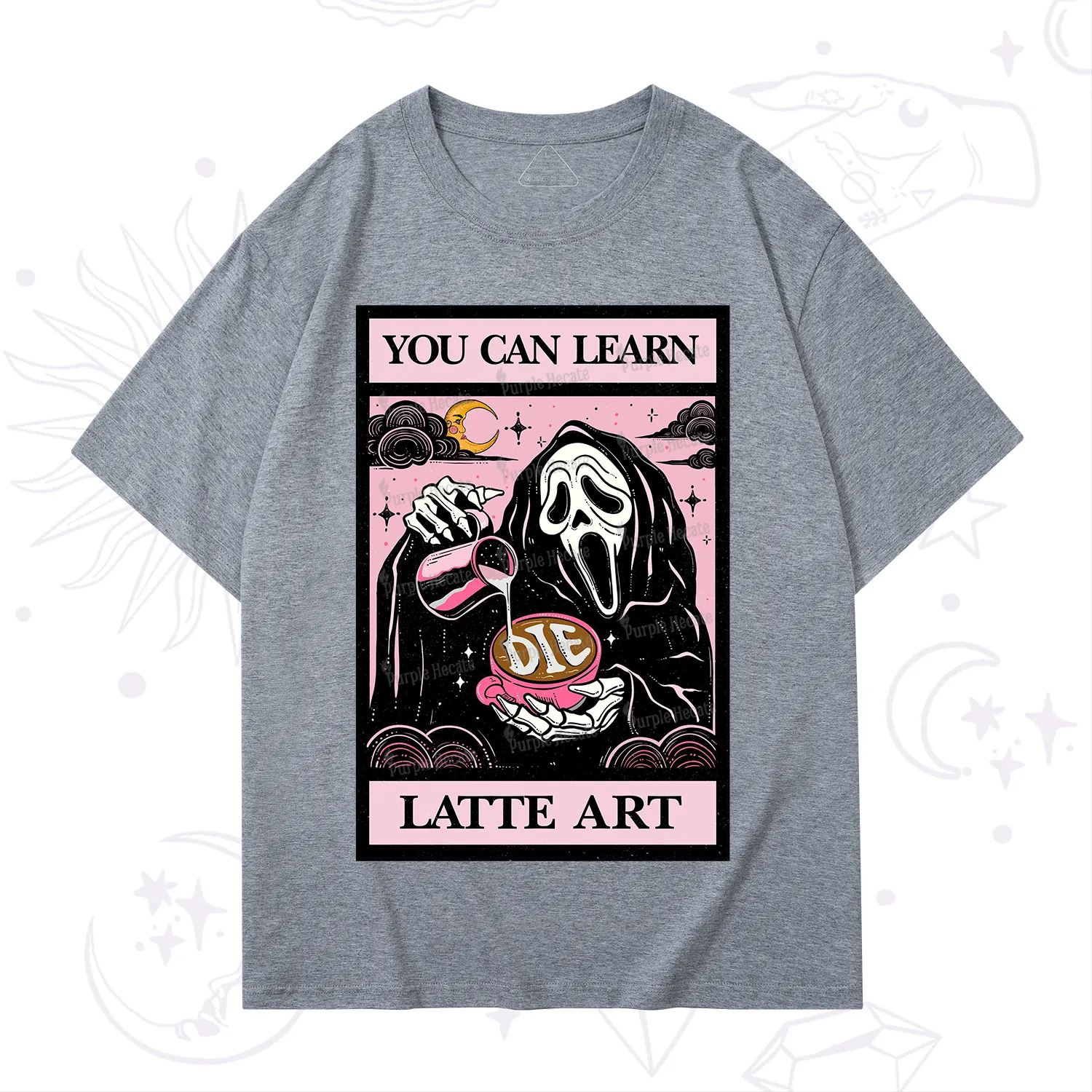 Purplehecate The You Can Learn Latte Art Oracle Card T-Shirt
