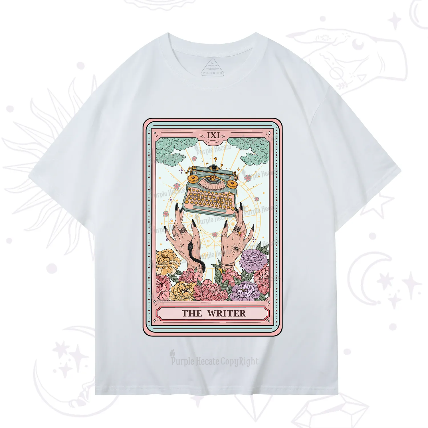 Purplehecate The Writer Tarot Card T-Shirt