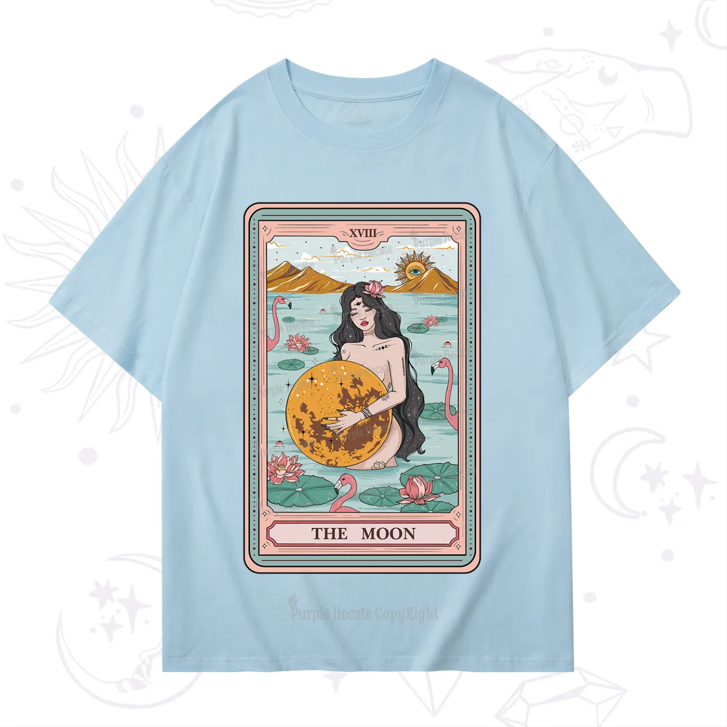Purplehecate The Moon Goddess Tarot T-Shirt