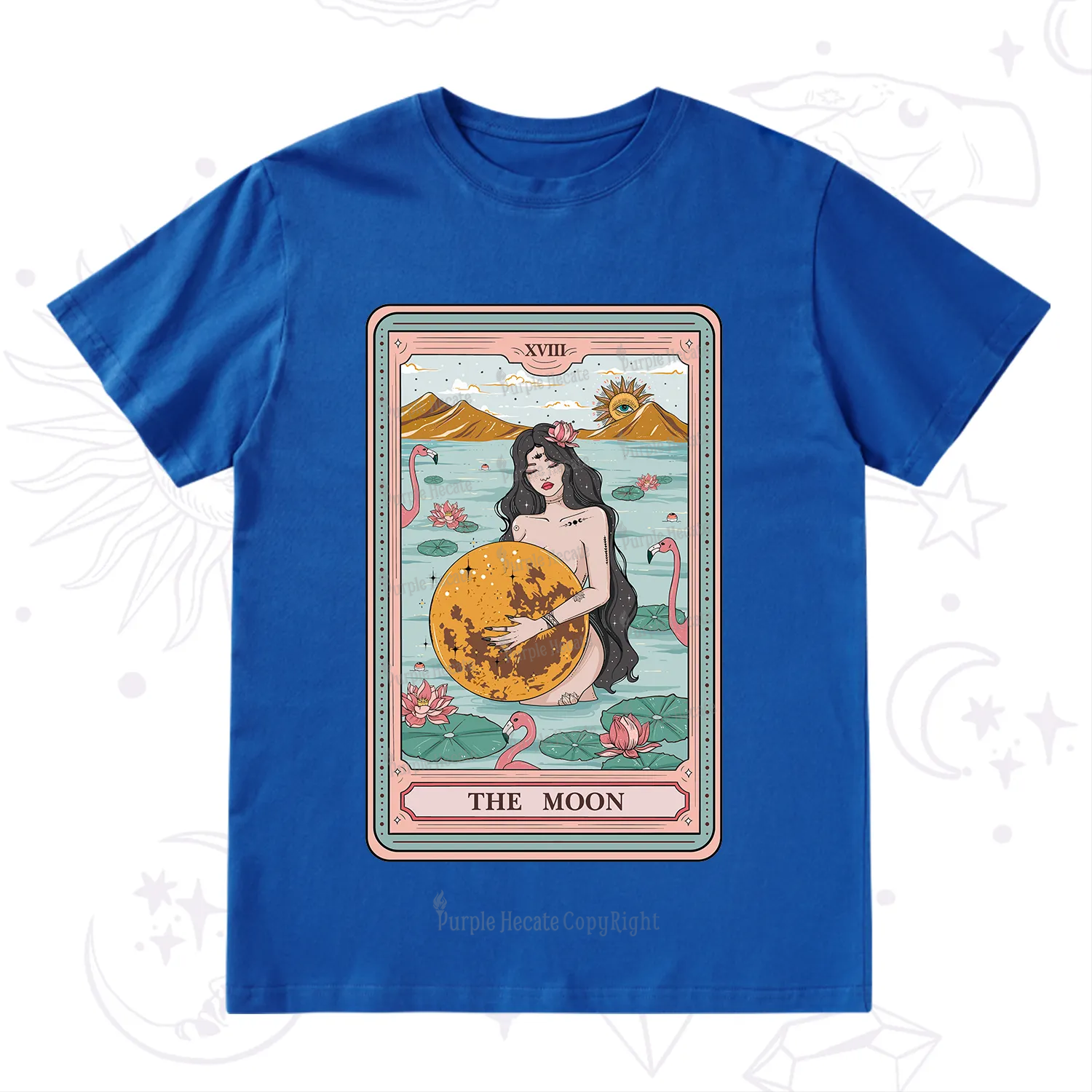 Purplehecate The Moon Goddess Tarot T-Shirt