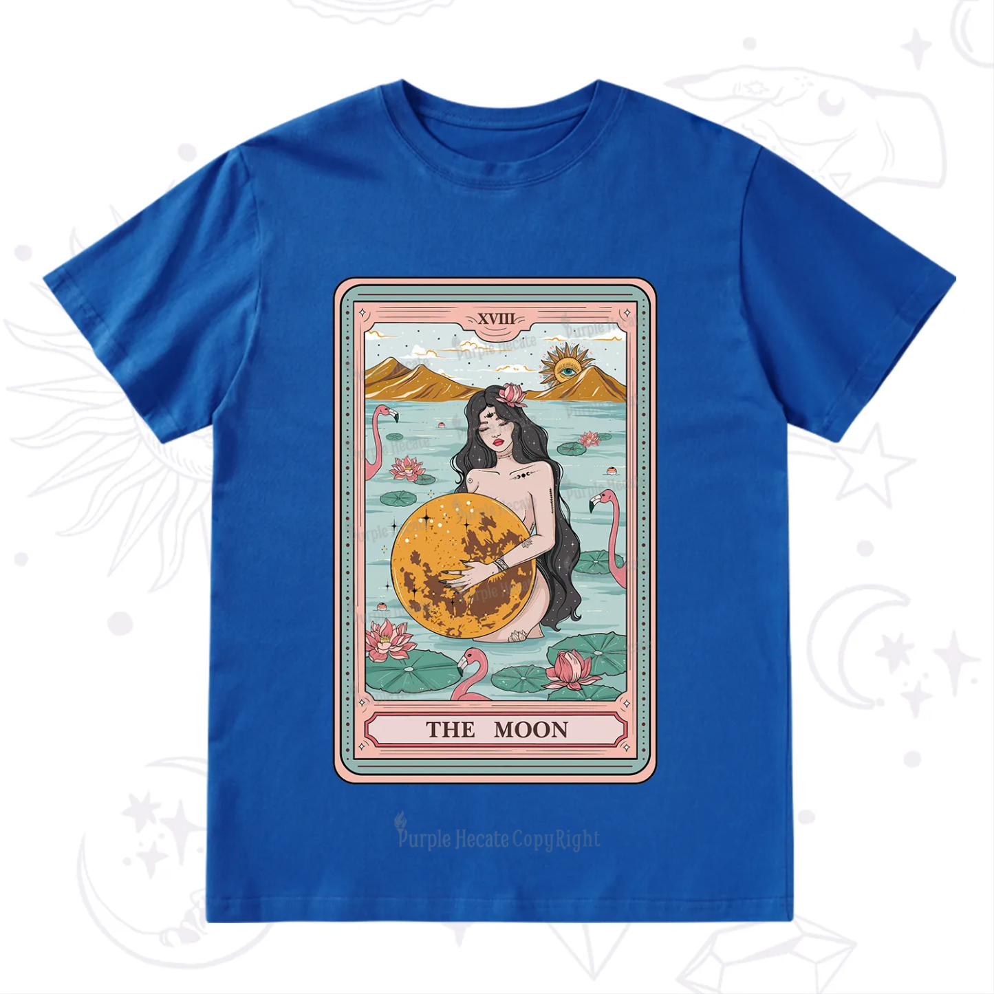 Purplehecate The Moon Goddess Tarot T-Shirt