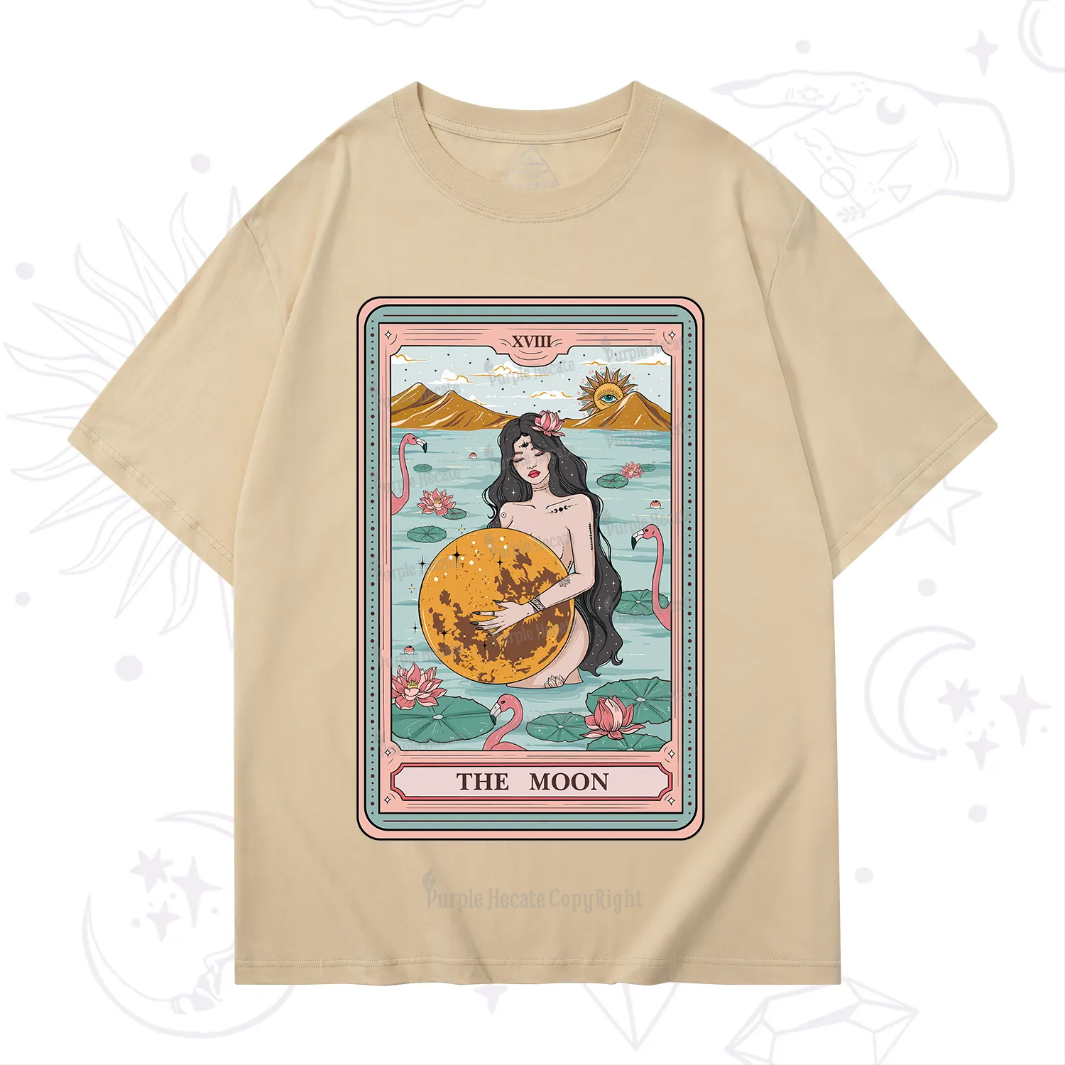 Purplehecate The Moon Goddess Tarot T-Shirt