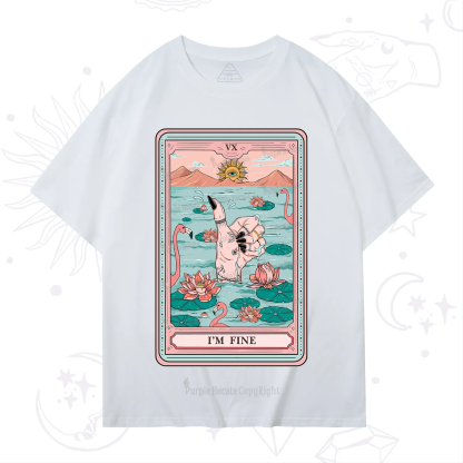 Purplehecate The I'm Fine Tarot T-Shirt