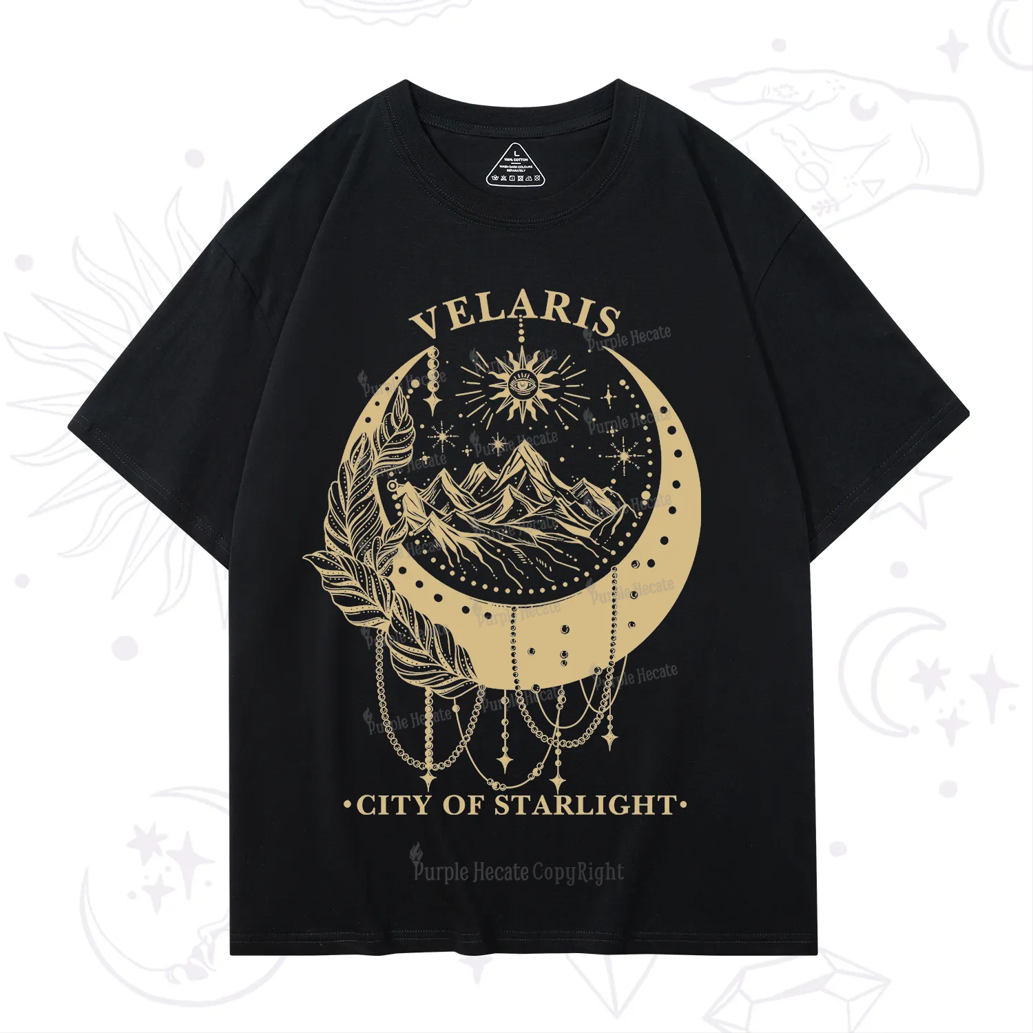 Purplehecate Moonlit Peaks of Starlight T-Shirt