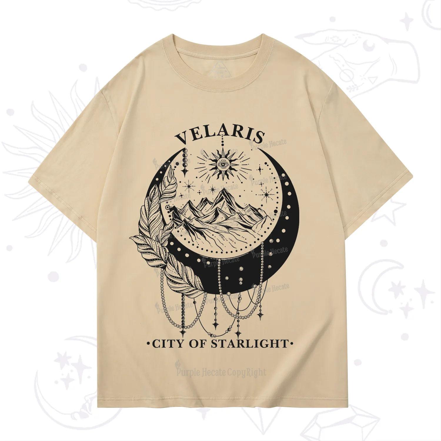 Purplehecate Moonlit Peaks of Starlight T-Shirt