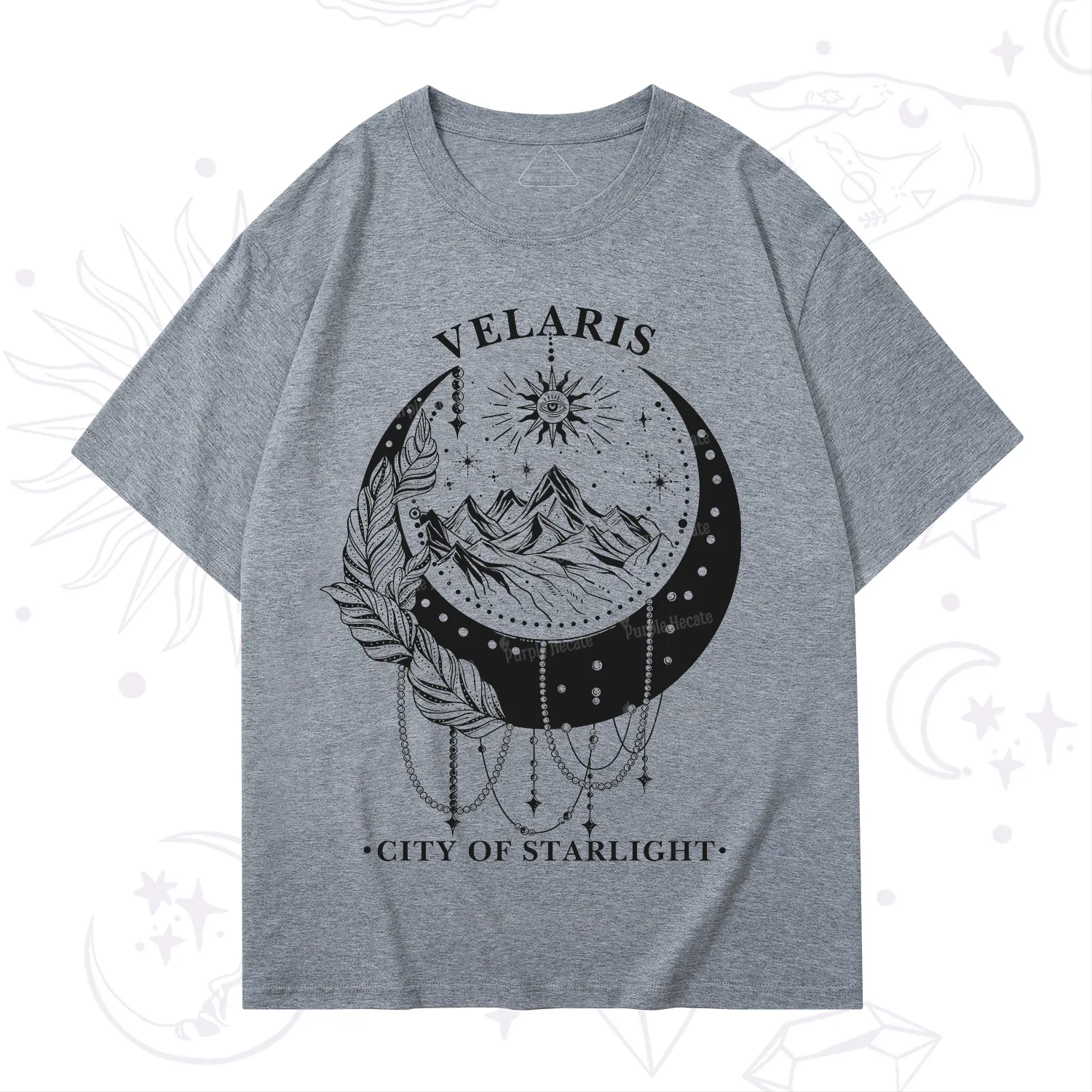 Purplehecate Moonlit Peaks of Starlight T-Shirt