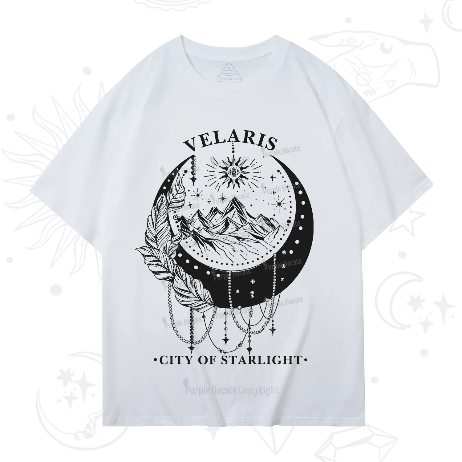 Purplehecate Moonlit Peaks of Starlight T-Shirt