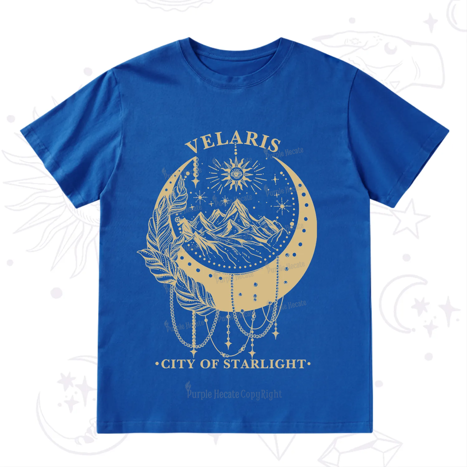Purplehecate Moonlit Peaks of Starlight T-Shirt