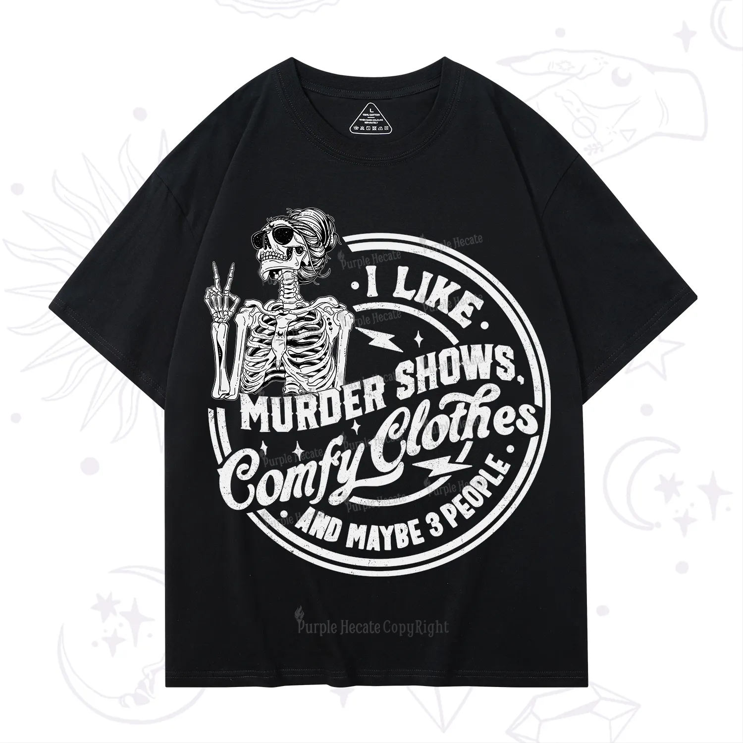 Purplehecate I Like Murder Shows Comfy Clothes And Maybe 3 People T-Shirt