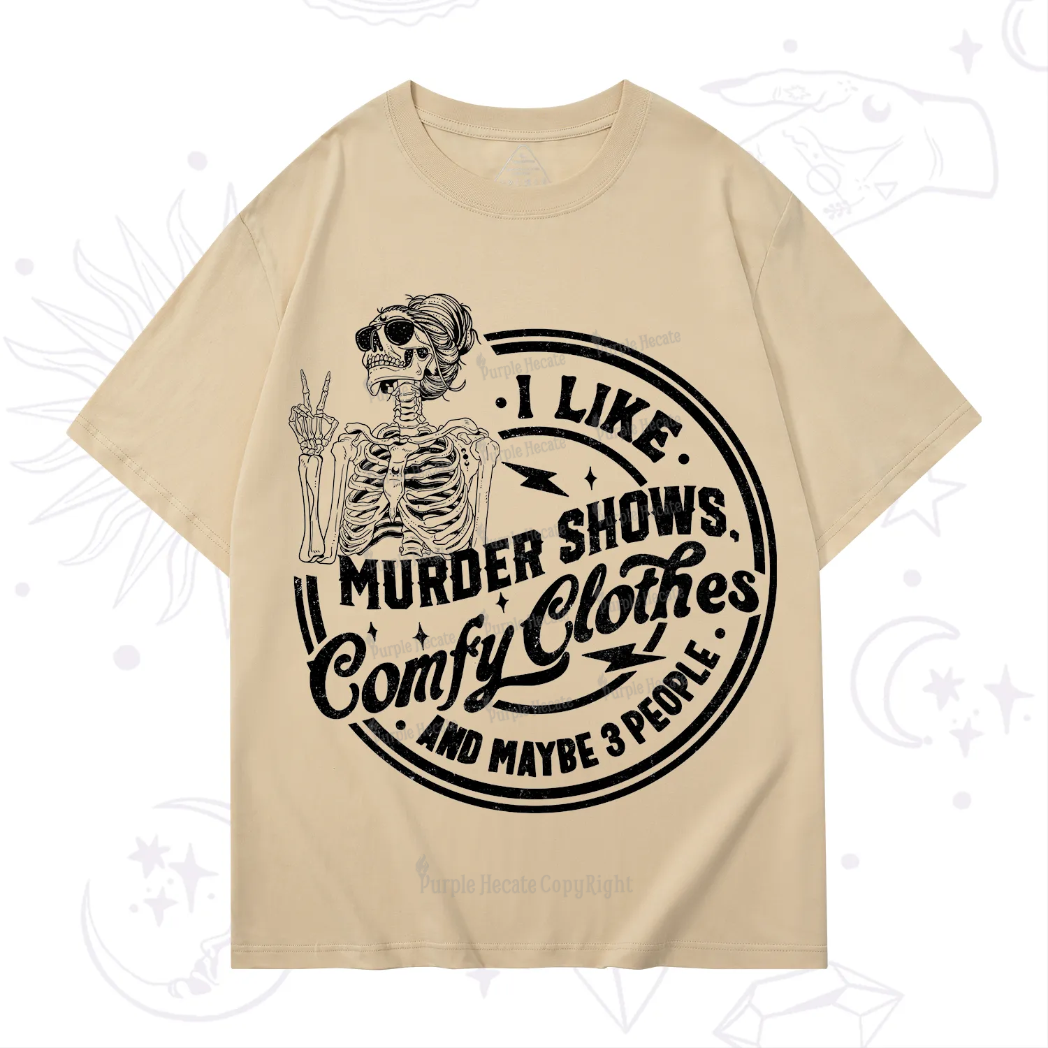 Purplehecate I Like Murder Shows Comfy Clothes And Maybe 3 People T-Shirt