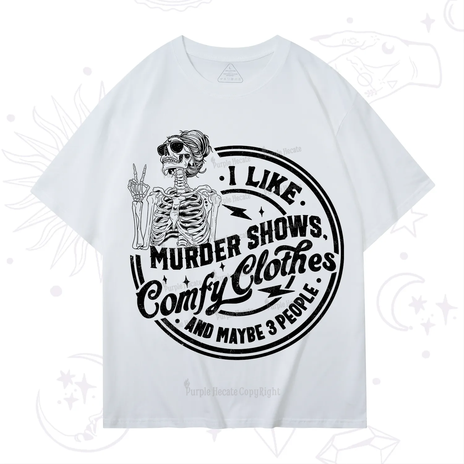 Purplehecate I Like Murder Shows Comfy Clothes And Maybe 3 People T-Shirt