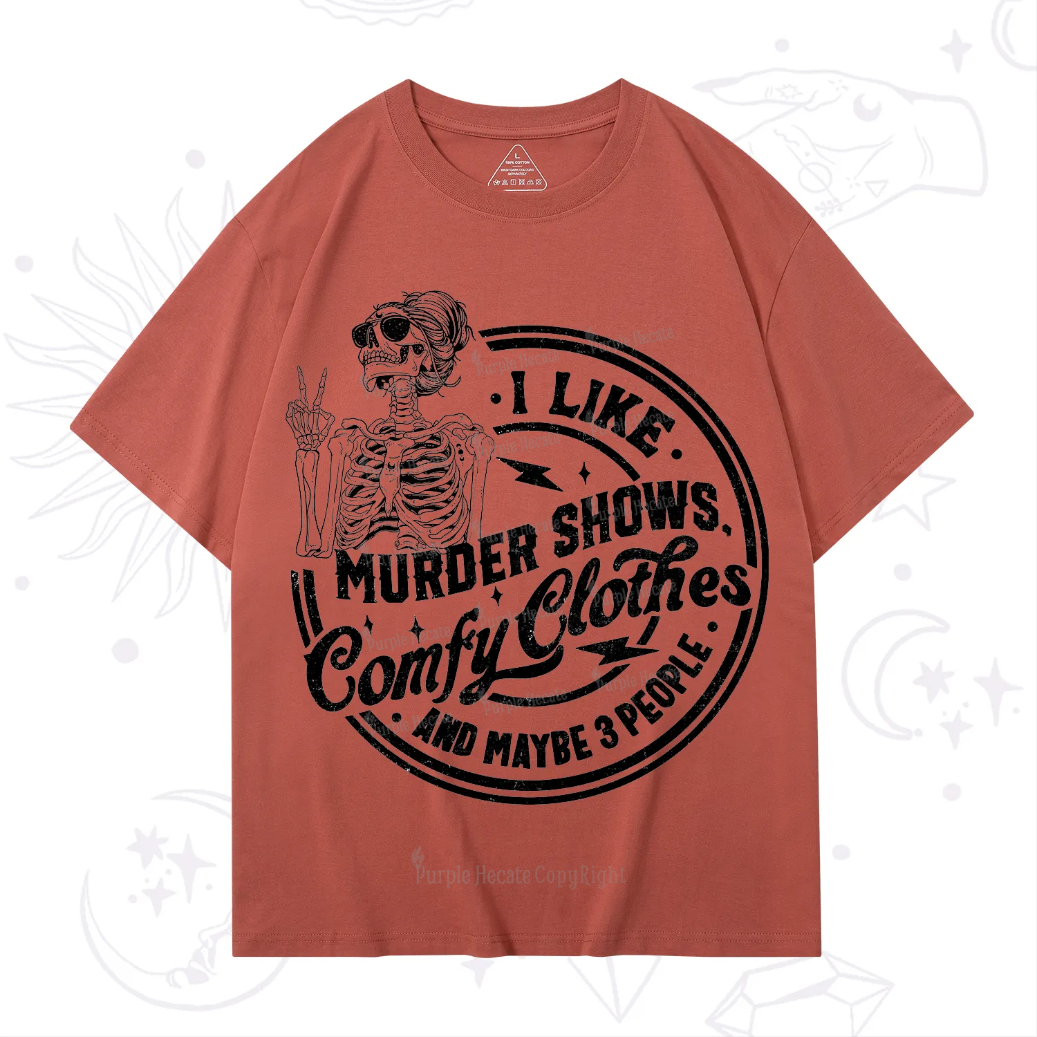 Purplehecate I Like Murder Shows Comfy Clothes And Maybe 3 People T-Shirt