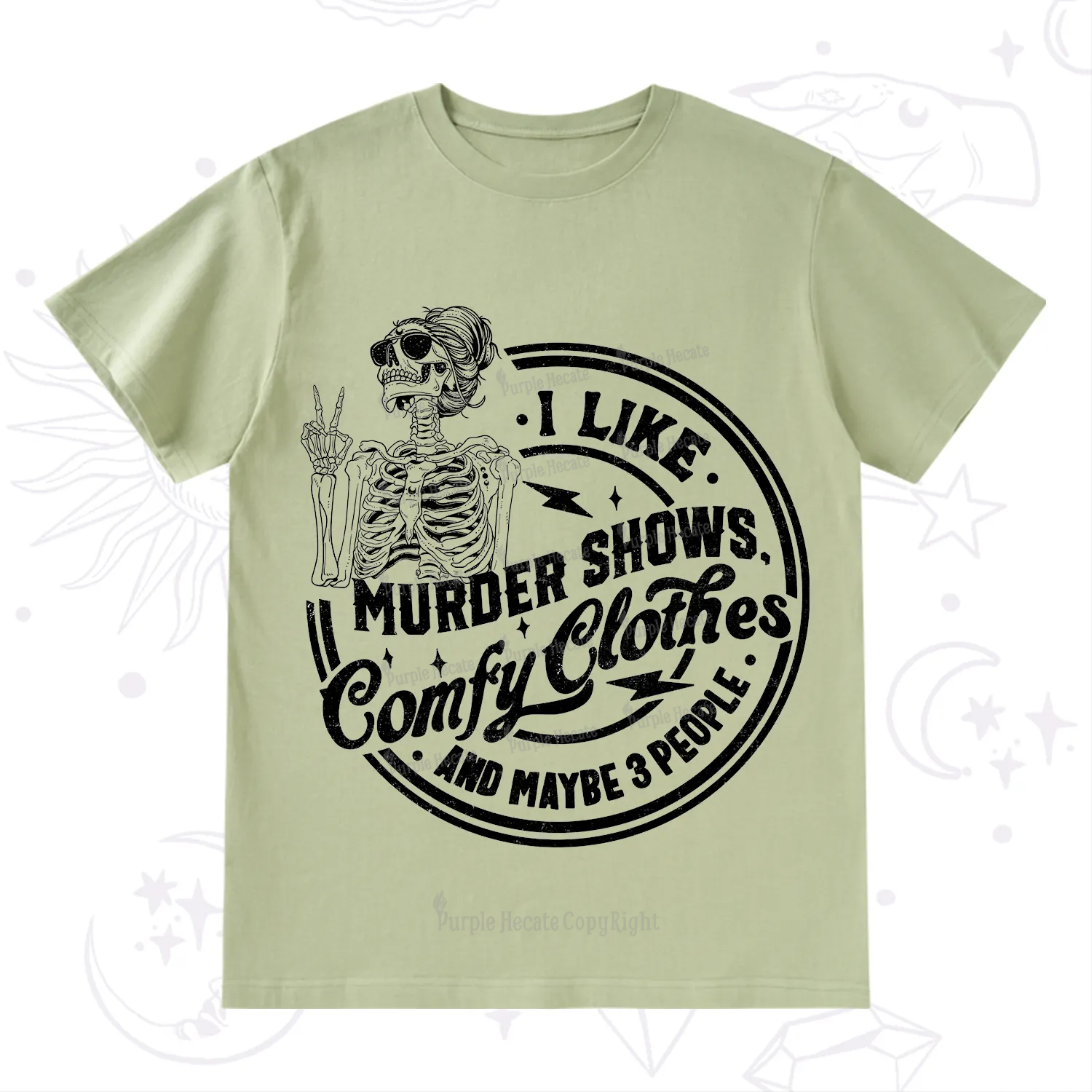 Purplehecate I Like Murder Shows Comfy Clothes And Maybe 3 People T-Shirt