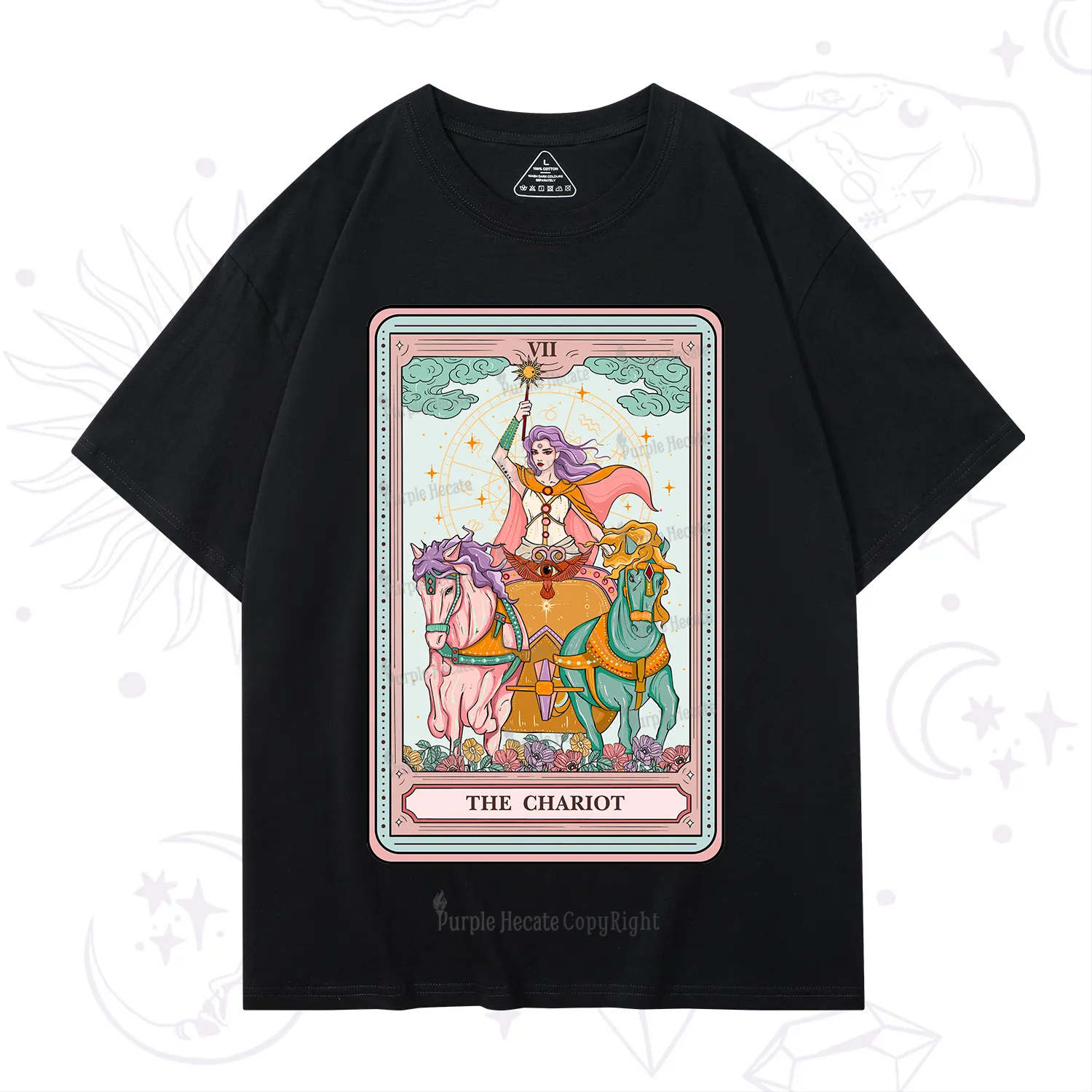 Purplehecate The Chariot Tarot T-Shirt