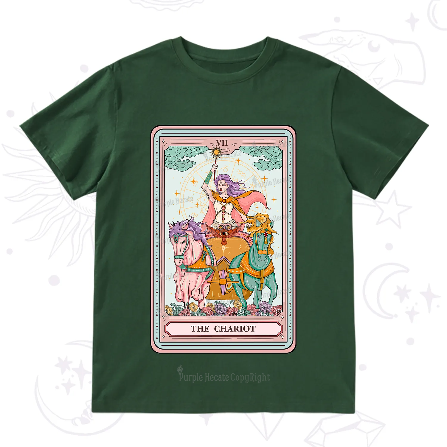 Purplehecate The Chariot Tarot T-Shirt
