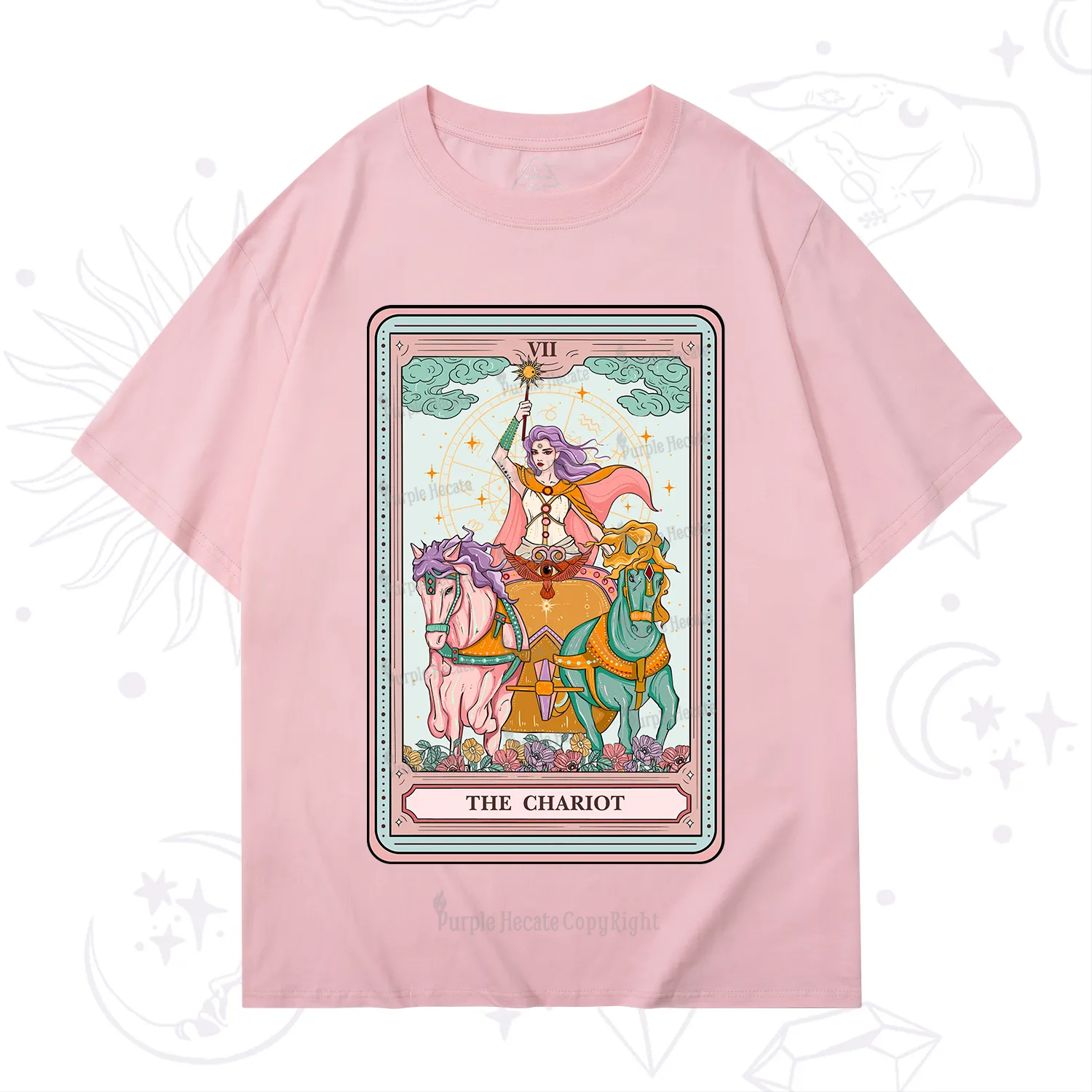 Purplehecate The Chariot Tarot T-Shirt