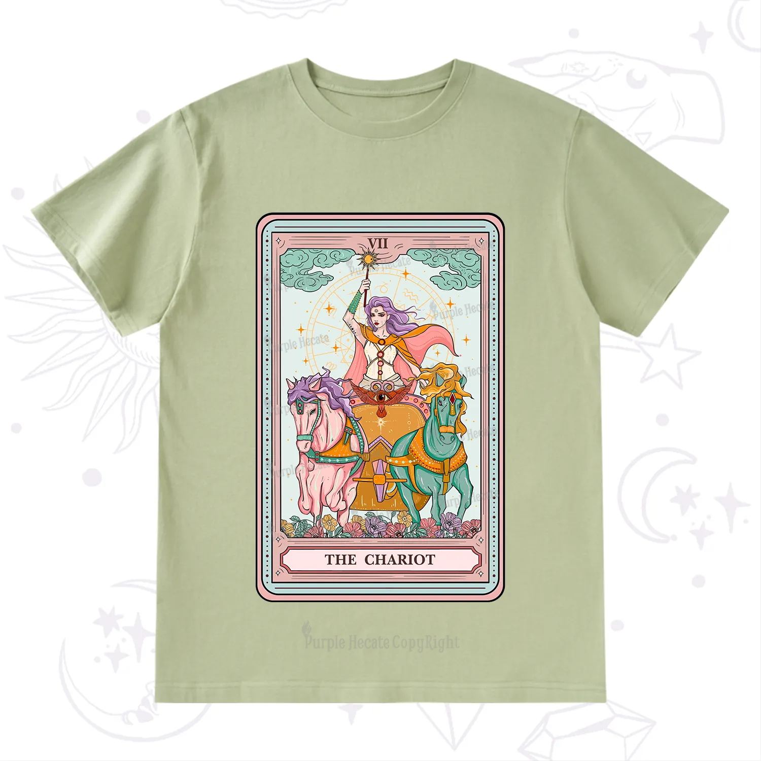 Purplehecate The Chariot Tarot T-Shirt