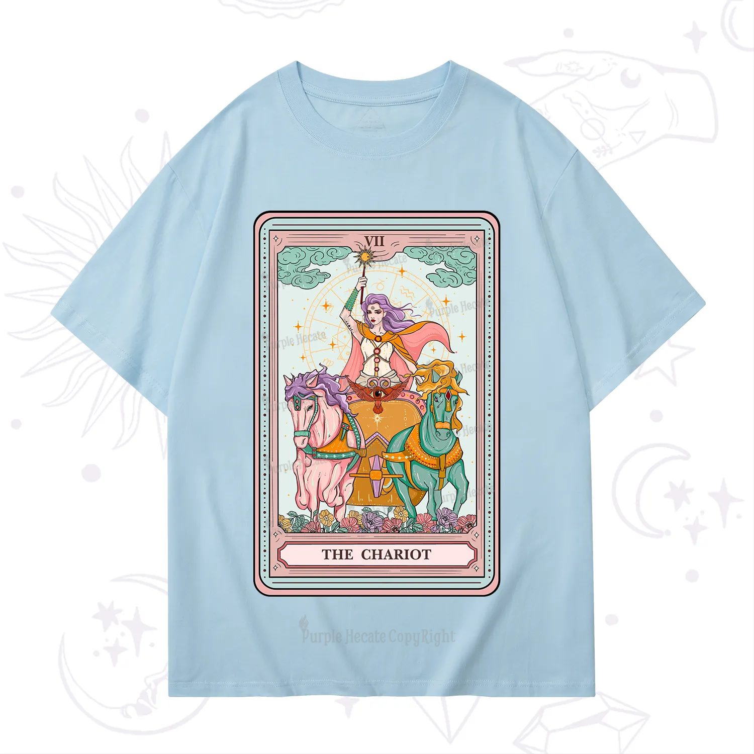 Purplehecate The Chariot Tarot T-Shirt