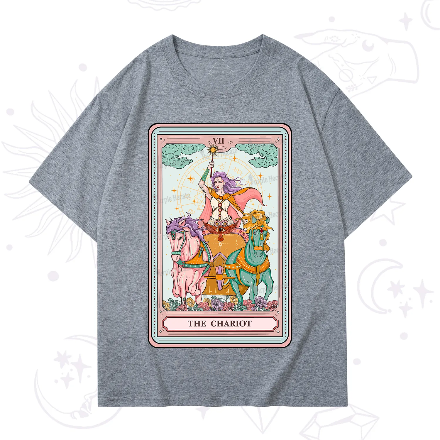 Purplehecate The Chariot Tarot T-Shirt