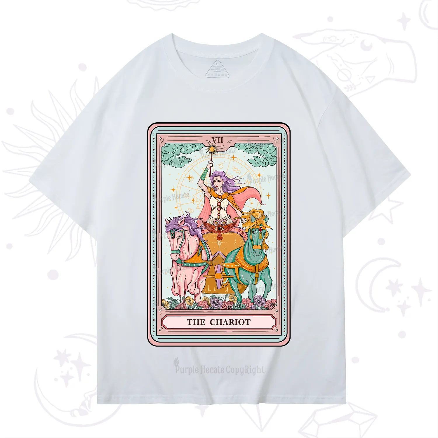 Purplehecate The Chariot Tarot T-Shirt