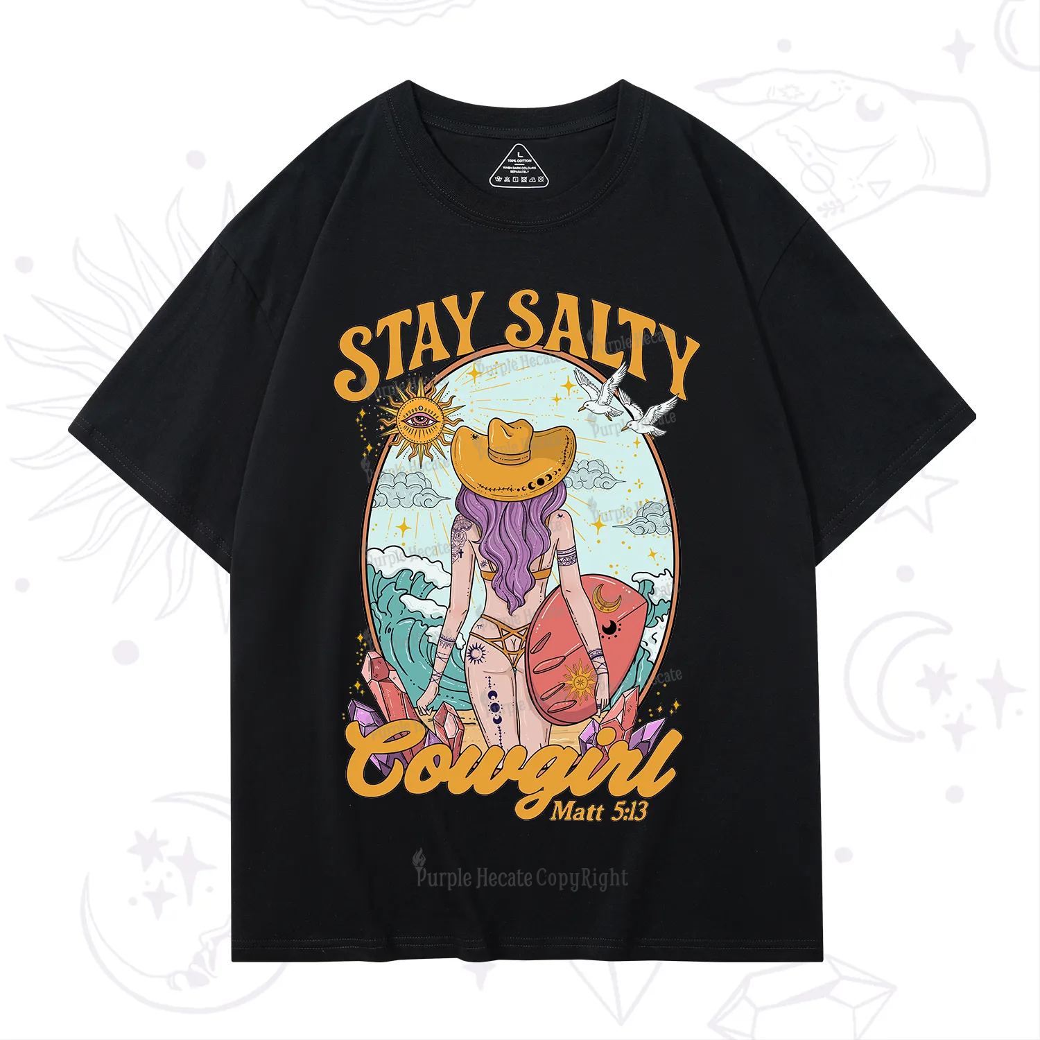 Purplehecate Stay Salty Cowgirl T-Shirt