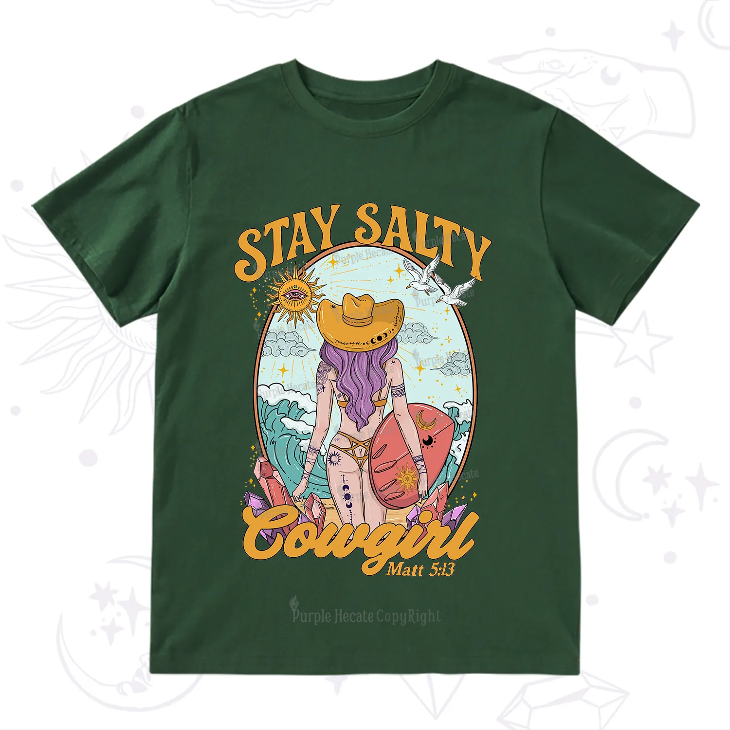 Purplehecate Stay Salty Cowgirl T-Shirt